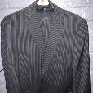 BCBG Navy pinstripe Suit 40R